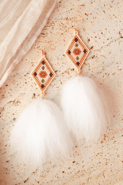 Fox Fur Earrings