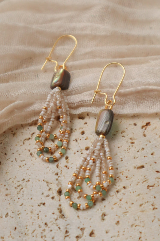 Abalone Drop Earrings