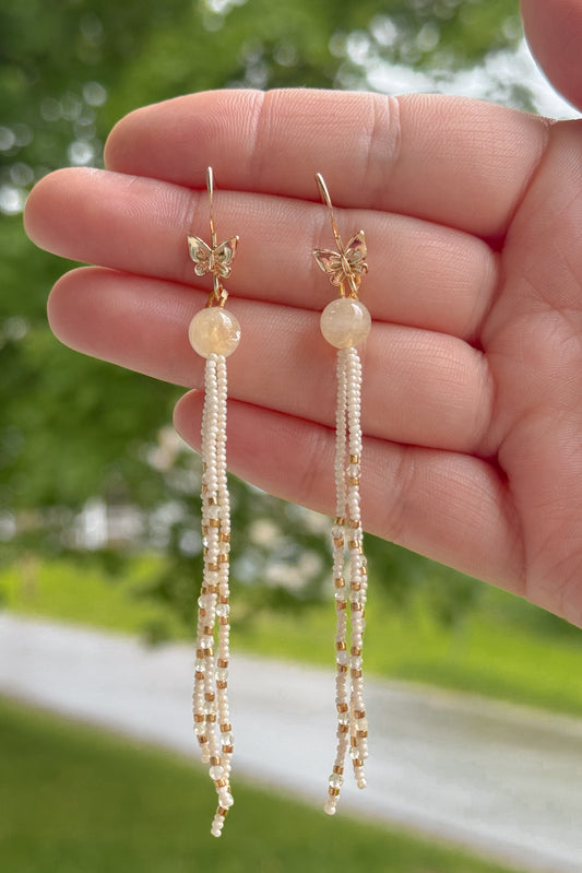 Citrine Tassle Earrings