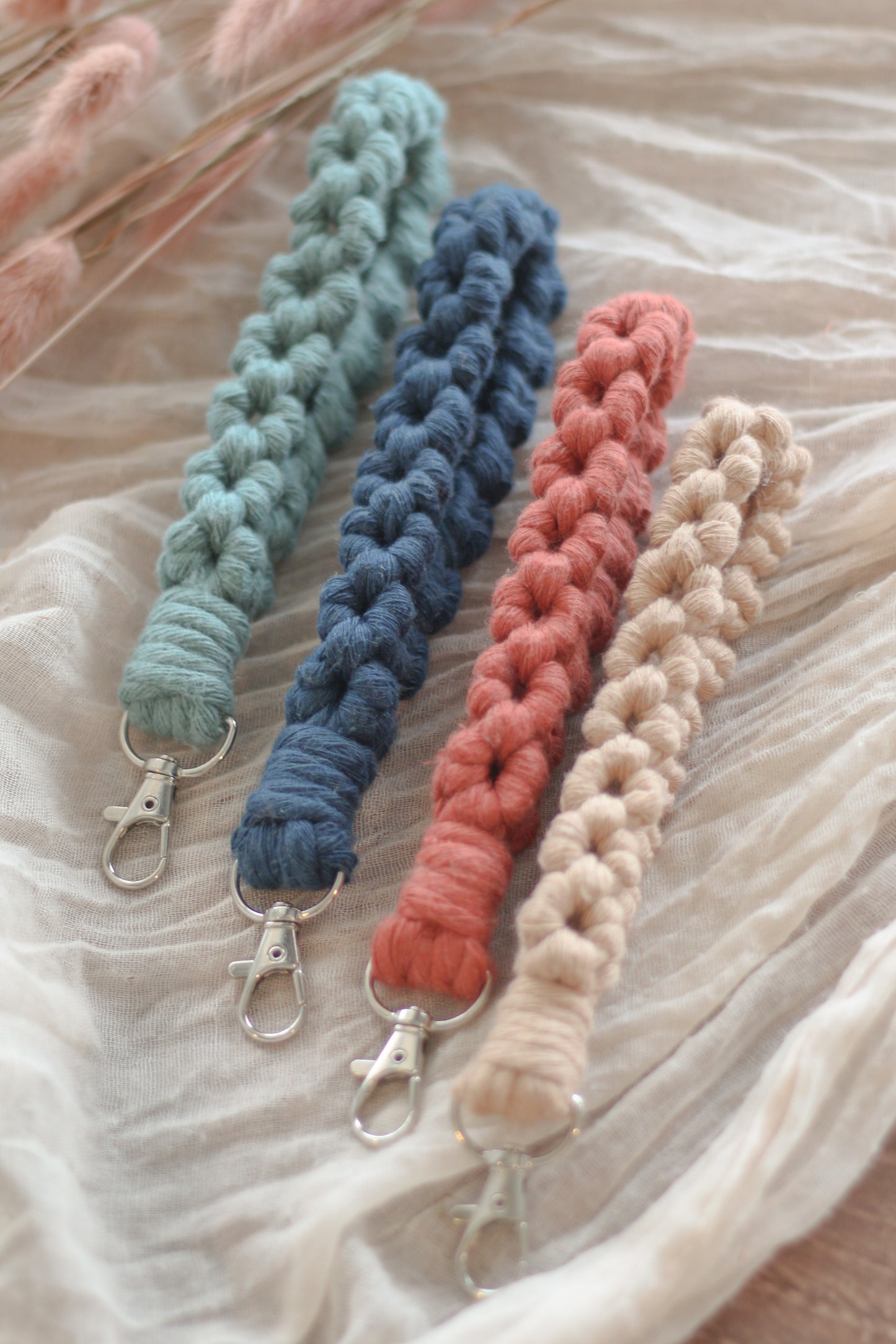 Flower Wristlet Keychain