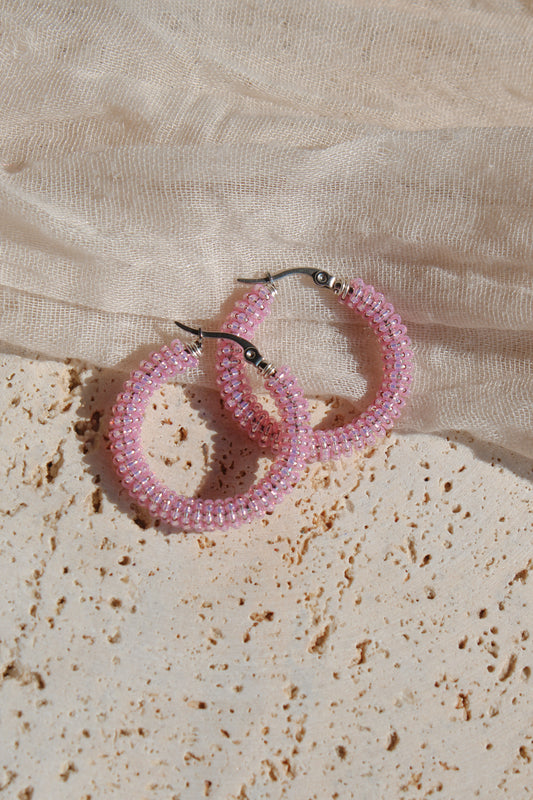 Baby Pink Hoops